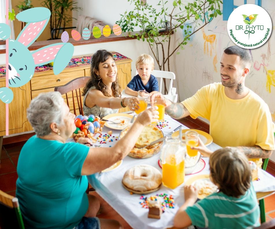 Gustari la discretie si burtici fericite de Paste! Sustine sistemul digestiv al intregii familii, prin solutii eficiente
