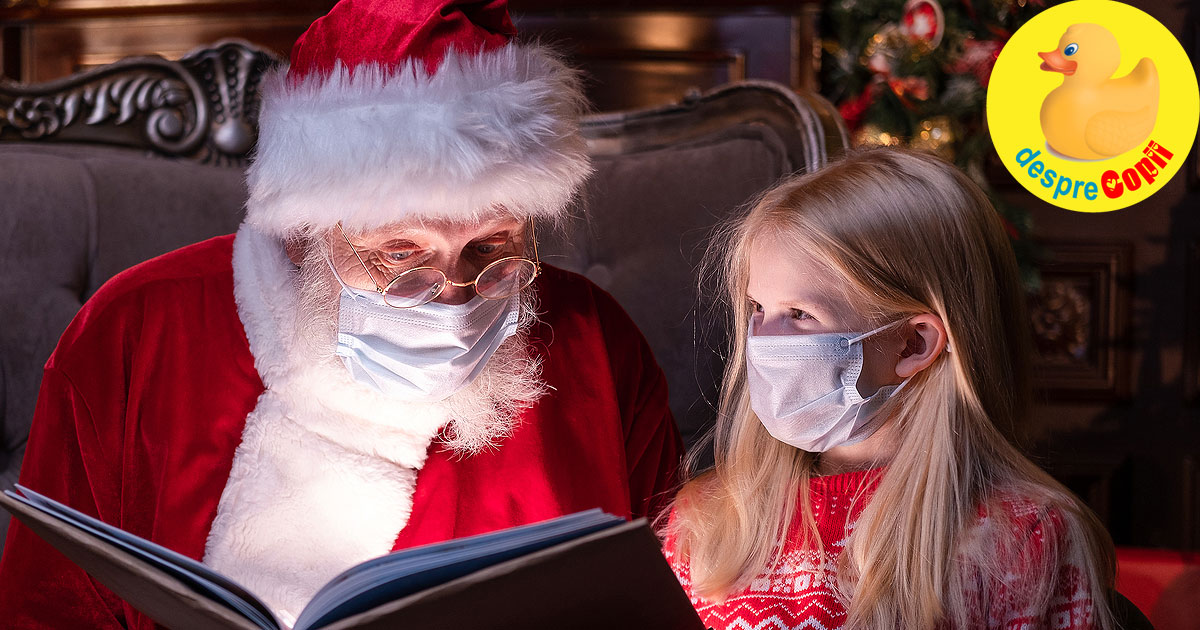 Interviu cu Moș Crăciun în timp de pandemie. Copiii trebuie să il citească.