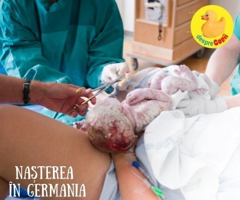 Nașterea prin cezariană de urgența in Germania - după 10 ore de travaliu