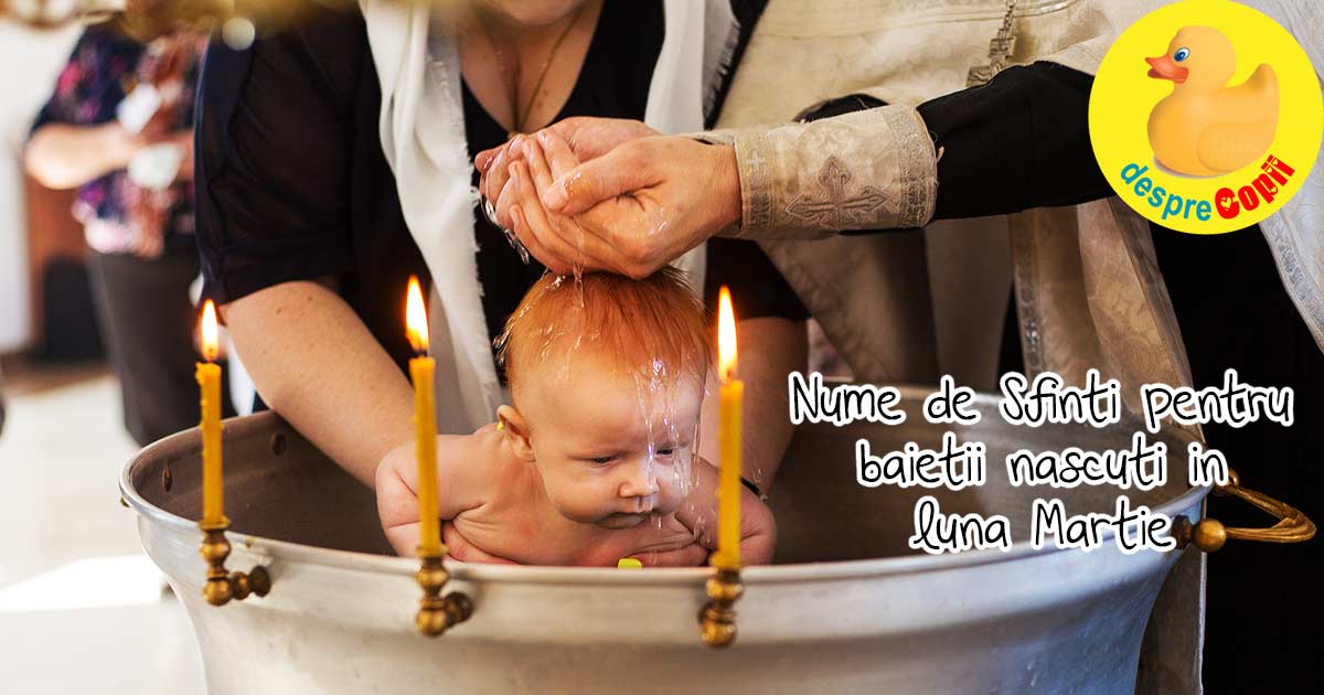 Nume de Sfinti pentru baietii nascuti in luna Martie - sugestii daca astepti un baietel width=
