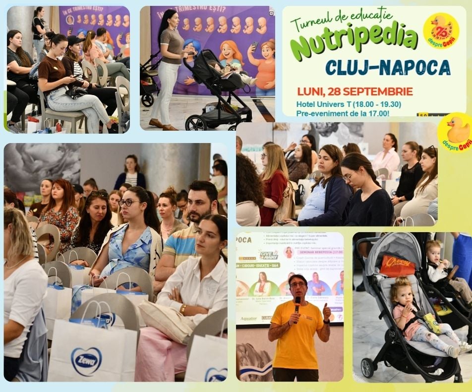 Peste 150 de parinti au participat la Cluj-Napoca la NUTRIPEDIA – SMART PARENTING 2026 un eveniment dedicat nutriției, sănătății și dezvoltării armonioase a copiilor