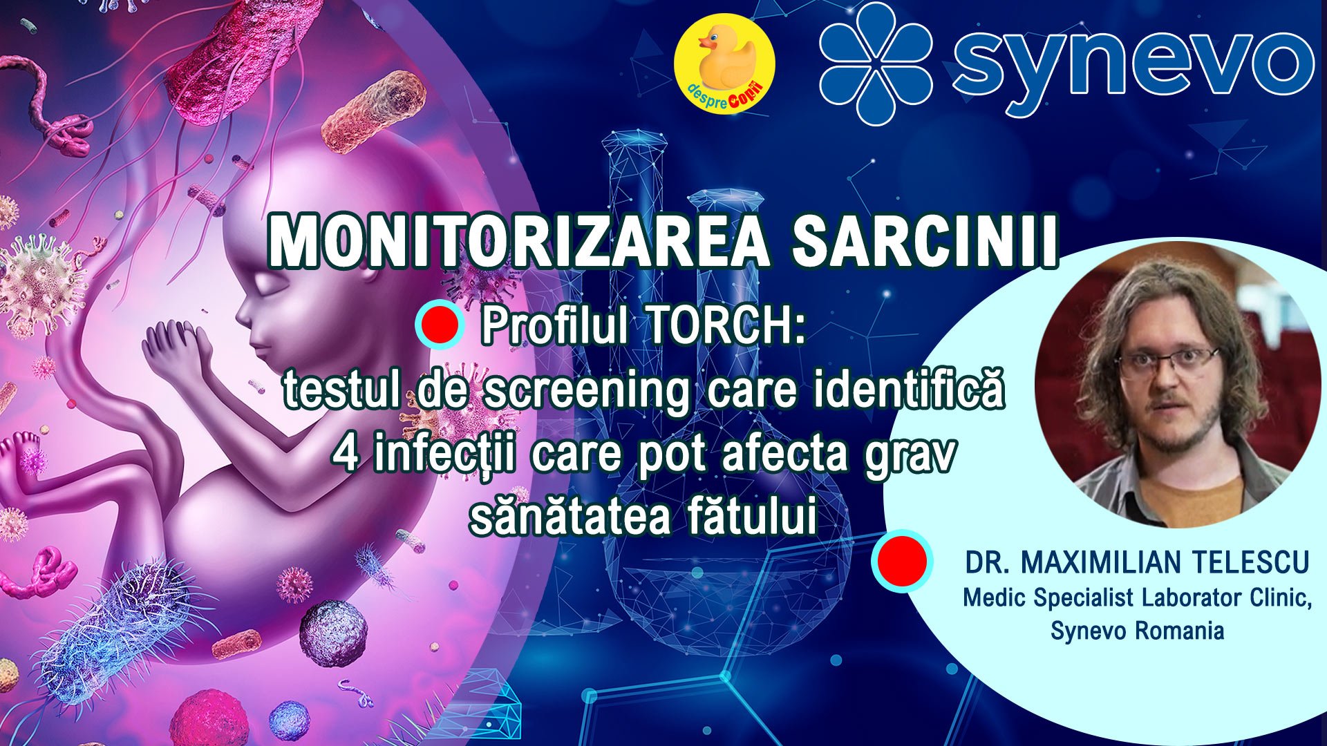 Profilul TORCH: testul de screening care identifica 4 infectii ce pot afecta grav sanatatea fatului - sfatul medicului (VIDEO) width=