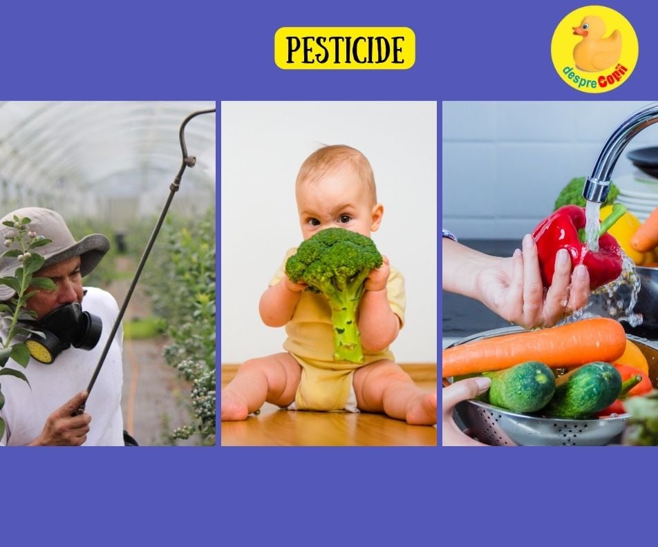 Pesticide in mancarea copilului tau -  cum putem elimina pesticidele din fructe și legume