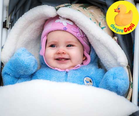 Prima iarna a bebelusului: cum ii ingrijm pielea pentru a o proteja de frig si vant