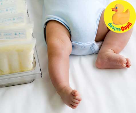Cum stabilim și menținem producția de lapte matern atunci când bebe nu suge la sân?