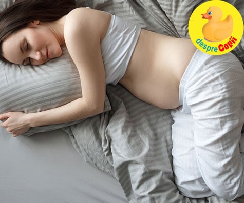Poziții corecte și poziții RISCANTE de somn în timpul sarcinii