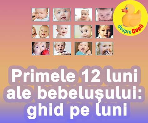 Primele 12 luni ale bebelușului: GHID PE LUNI