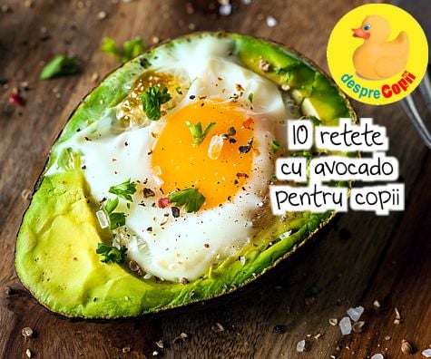 10 retete cu avocado pentru copii
