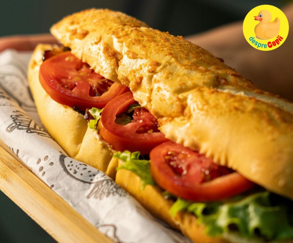 Sandwich bagheta: gustarea preferată din pachețelul copilului