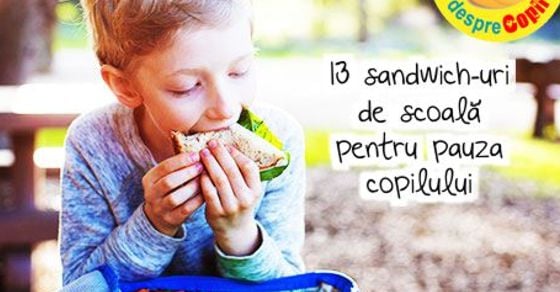 13 sandwich-uri de scoala pentru pauza copilului