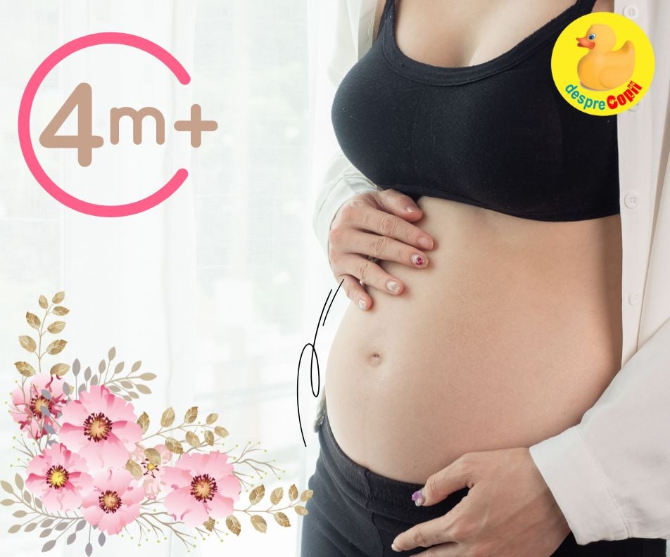 Luna 4 de sarcina: 9 lucruri speciale pentru mami si dezvoltarea lui bebe