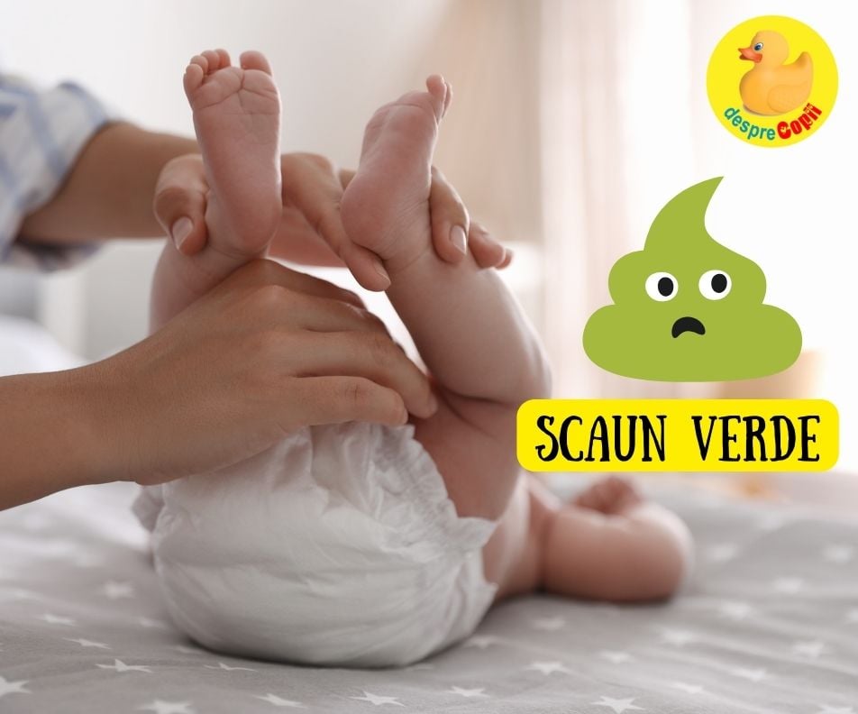 De ce are bebelusul scaunul verde? Ne explica medicul pediatru