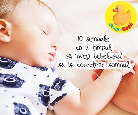 10 semnale că e timpul să inveți bebelușul să iși corecteze somnul