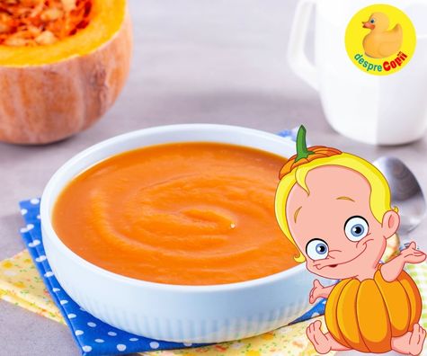 Supa crema de dovleac - reteta pentru bebelusi