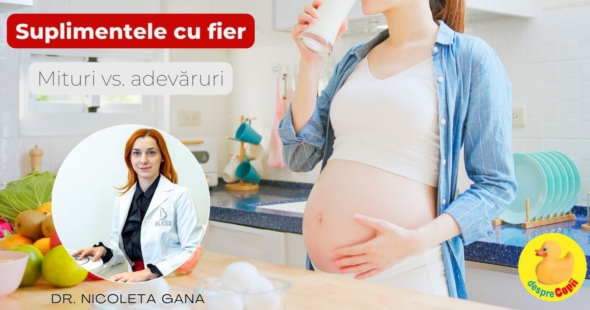 Suplimentele cu fier in sarcina: mituri vs. adevaruri! width=