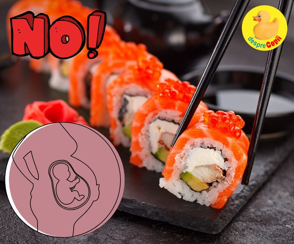Sunt gravida -  pot manca sushi?