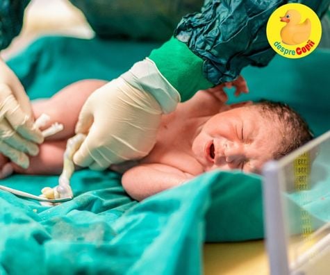 Tăierea și îngrijrea cordonul ombilical la nou-născuți