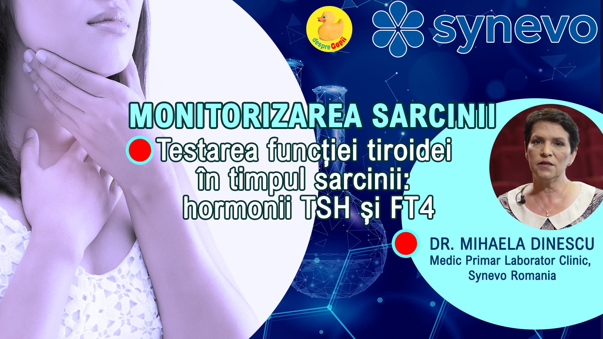 Testarea functiei tiroidei in timpul sarcinii: hormonii TSH si FT4 - sfatul medicului (VIDEO) width=