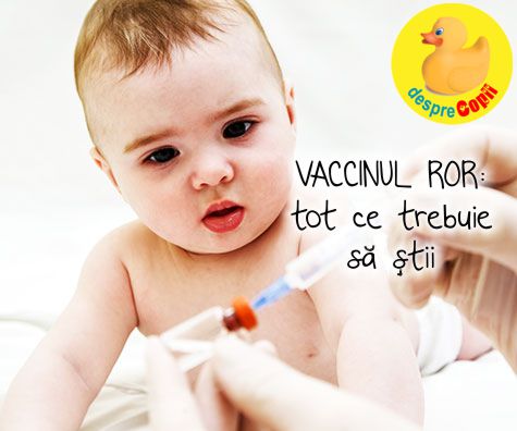 VACCINUL ROR -  impotriva rujeolei, oreionului si rubeolei. Cand se administreaza si posibile efecte secundare.